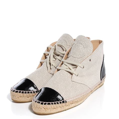 chanel high top espadrilles